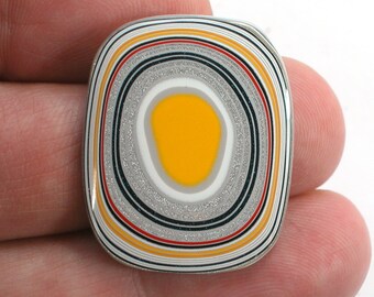 DVH Fordite Cabochon Ford F150 Truck KC Assembly 30x25x4mm (5528)