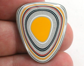 DVH Fordite Cabochon Ford F150 Truck KC Assembly 30x25x4mm (5529)