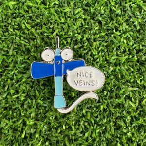 Nurse - Doctor - Medical - Phlebotomist - Healthcare Humor -  Brooch - Enamel Pin