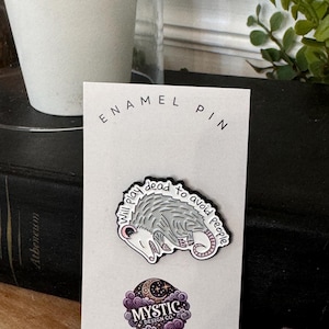 Will Play Dead To Avoid People - Office Humor - Mental Health Humor - Anti-Social - Enamel Pin