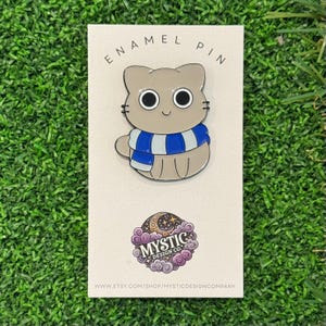 Wizard Cat -Wizards Pin - Blue Theme - Wizard School - Pin