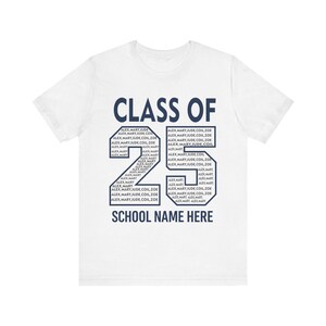 2025 Class of 2025 Unisex Tee Graduation Gift Custom School Shirt Senior Year Celebration Back to School