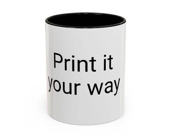 Personalized Coffee Mug | Custom Accent Mug, Gift for Him/Her