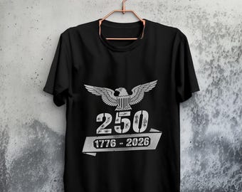 USA 250th Anniversary Shirt - Semiquincentennial 1776-2026 - Vintage Patriotic Eagle Tee - American History Gift