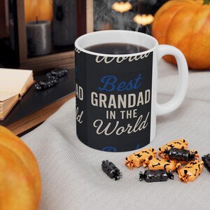 Best Grandad Keramikbecher, Geschenk für Opa, Vatertagsbecher, Geburtstagsgeschenk, Opa-Kaffeetasse, Wertschätzungsgeschenk, Familienfeier