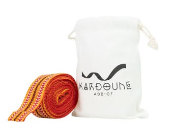 Kardoune Authentique d'Algérie+Pochon offert: Ne s’effiloche pas top qualité ruban traditionnel lisse les cheveux naturellement sans chaleur