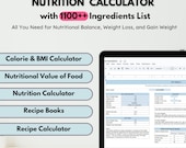 Smart Nutrition Assistant | Meal Planner & Nutrition Tracker | Digital Calorie Counter | Calorie Calculator for Weight Loss Planner