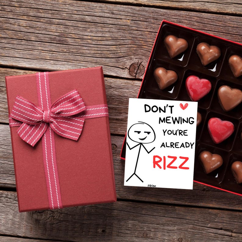 Slang Kids Valentine's Day Card, Gen Alpha Teen Tween Funny Printable ...