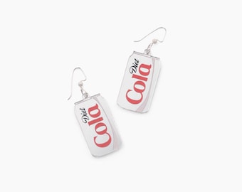 Diet Cola Earrings - Diet Soda - Diet Pop