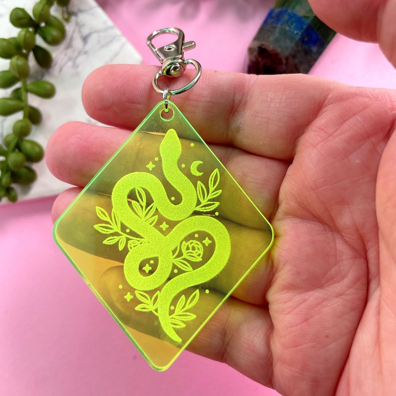 Snake Keychain - Etsy