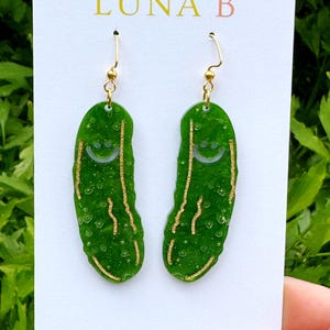 Pickle Earrings - Big Dill Earrings