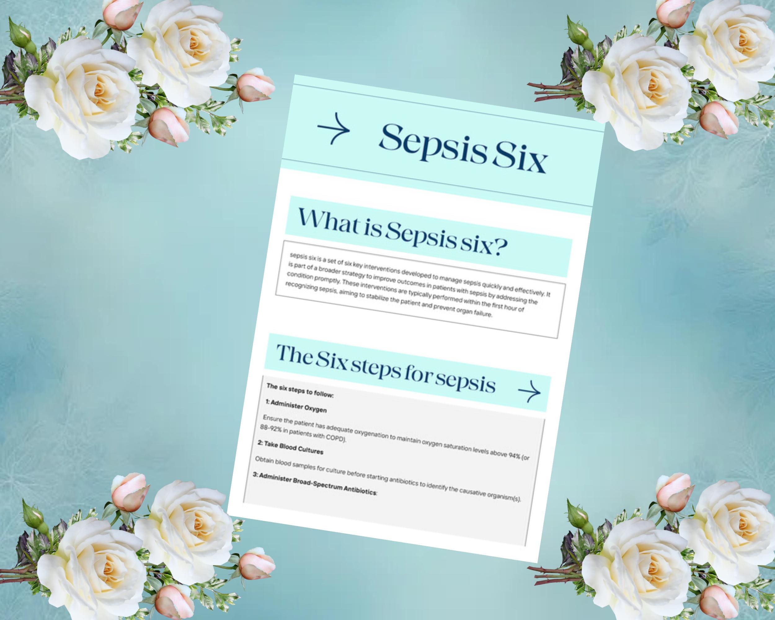 Sepsis Note Sepsis, Sepsis Six, Nurse, Revision, Revision Notes, Medic, Medical ...