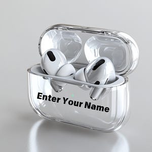 Personalized AirPods Case with Keychain – Custom Name Cover, Protective AirPods Case, Unique Gift Idea, Custom AirPods Case with Name