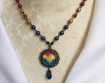 Captian Marvel Carol Danvers Necklace