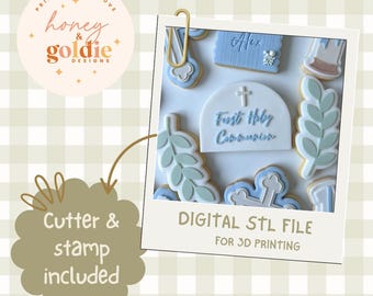 First Holy communion - Digital cookie cutter file