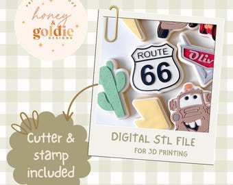Route 66 - Digital cookie cutter file