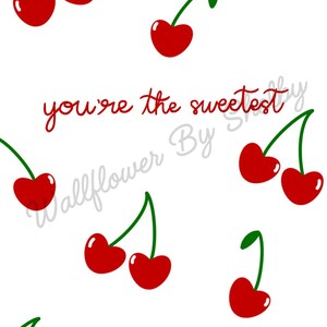 Cherry Valentines Card