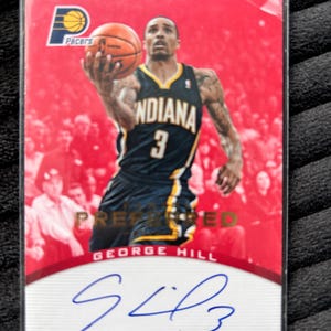 Panini preferred 2012-13 George Hill autograph 26/74 #164
