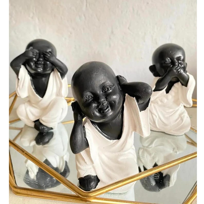 See No Evil, Hear No Evil, Speak No Evil - 3-piece Figurine Set