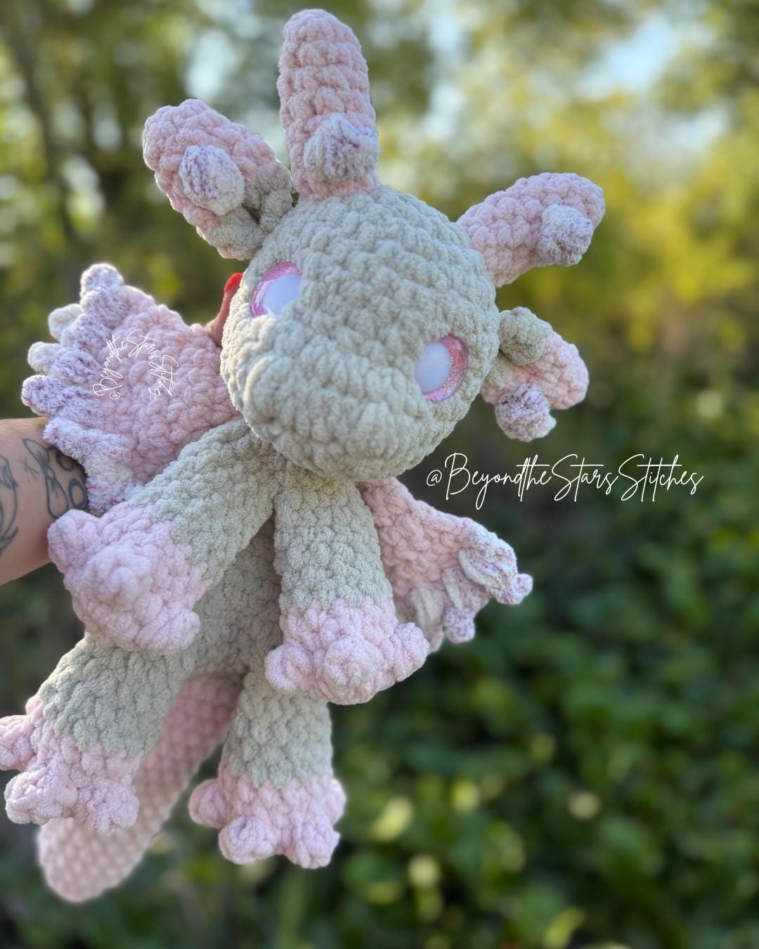 Cactus Dragon Snuggler Crochet Pattern