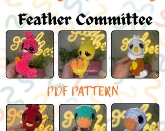 Nr Sew Crochet Vogel Snuggler Patterns | Itty Bitty Feder Komitee Bündel (PDF Download)