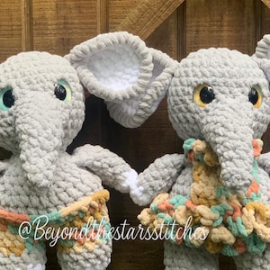Pattern Pack- Elephant in a dress/trunks crochet pattern