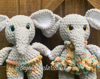 Pattern Pack- Elefant im Kleid/Baumrüssel Häkelanleitung