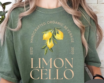 Camisa Limoncello, Camisa Capri Italia, Camisa Jersey, Camiseta Costa Amalfitana, Camisa Limón, Camisa Verano, Camisa Oversize, Camiseta Limones Italianos