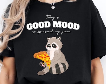 Heute wird gute Laune gesponsert von Pizza, Pizza Tshirt, Pizza Liebhaber TEE, ootd, Bella Canvas Tshirt, Geburtstagsgeschenke Tee, Valentines, Frauen T-Shirt