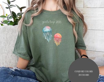 Camiseta de viaje de chicas Comfort Colors®, viaje de chicas más barato que terapia, fin de semana de chicas, camiseta de vacaciones de chicas, viaje de fin de semana de chicas, camiseta de vacaciones