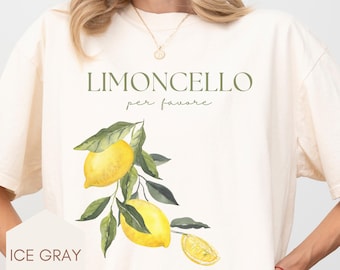 Camiseta Limoncello, Camiseta Capri Italia, Camiseta Jersey, Camiseta Costa Amalfitana, Camiseta Limón, Camiseta Positano, Camiseta Per Favore, Camiseta Limones Italianos
