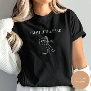 I&#39;m with the Band T-Shirt, Fan Girl Shirt, With the Band, Music Lover T-Shirt, Y2k Shirt, Rock and Roll Shirt, Musician Shirt, Concert Shirt