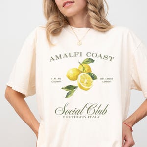 Amalfiküste Italien Shirt, Sorrent Italien Zitrone Damen T-Shirt, Amalfiküste, Italien T-Shirt, Gildan Lemon Shirt, italienisches Oversize T-Shirt, Sommer T-Shirt