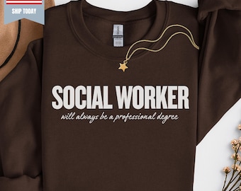 Social Worker Sweatshirt, Retro Social Work Shirt, Social Worker Tee, Gift for Social Worker, Anti maga sweatshirt, anti trump tshirt