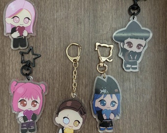 Fort Character heart keychains