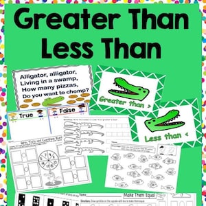 Greater Than Less Than*Comparing Numbers, kindergarten-2nd/ classroom, education, math,