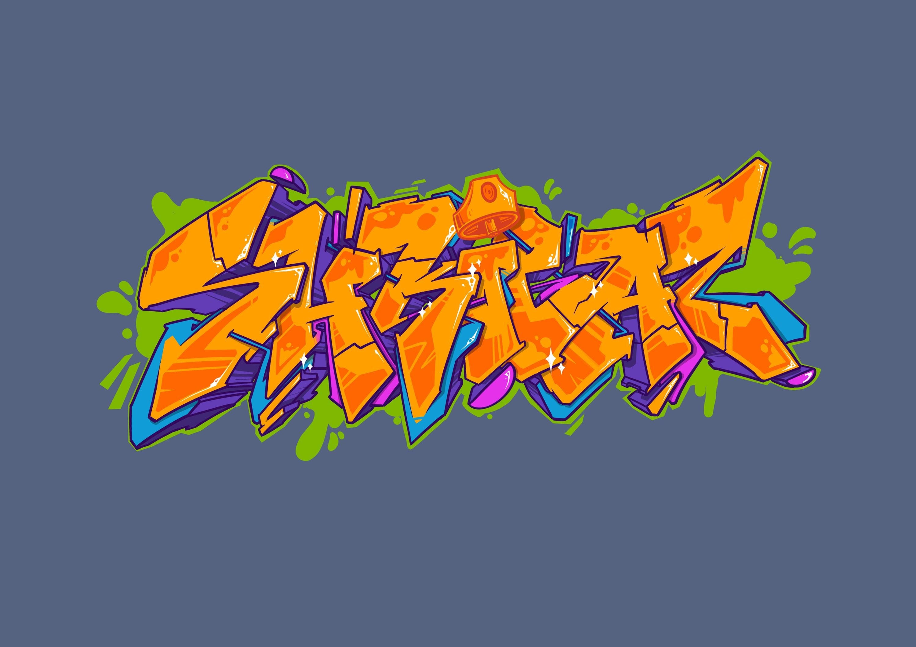 Graffiti Name Custom Wildstyle Graffiti Lettering Personalized 