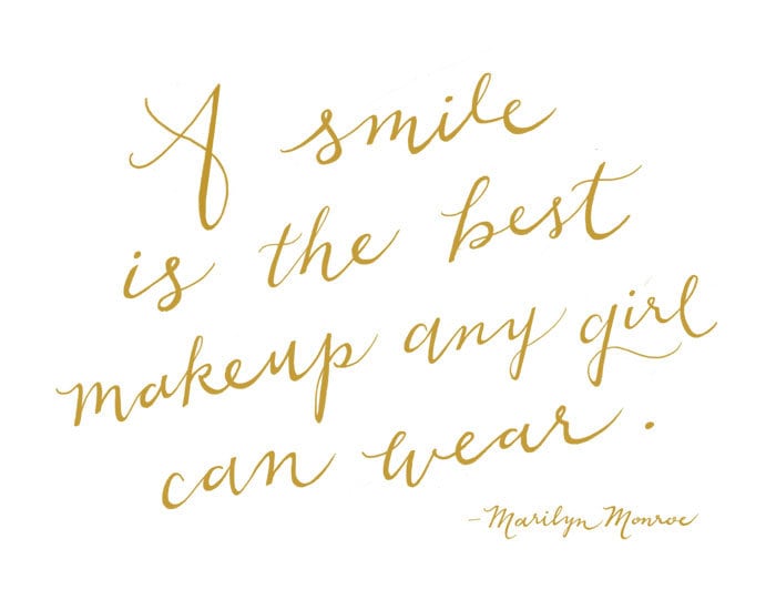 Marilyn A Smile is the Best Makeup Girl Can Wear -
