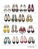 Designer Dream SHOE CLOSET Oversized Archival Fashion Illustration Print: 12 x 16 