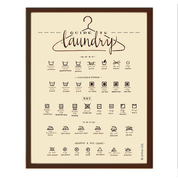 Gift The Washing Guide Print