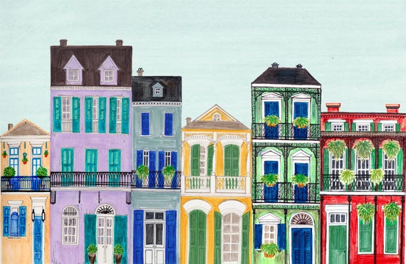 New Orleans French Quarter Buildings
