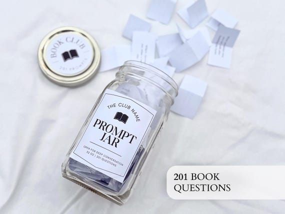 Book Club Conversation Starter | 201 Printable Question Cards (PDF Pattern)