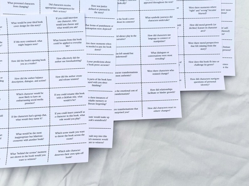 Printable Book Club Conversation Starter Mason Jar. Pull card discussion questions for book lovers. 201 bookish small prompts you can pull out. Librarian core 32 oz glass jar with white label. Custom book club name with Book decoration.