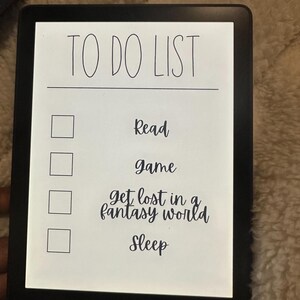 Cute Kindle Cover | The Best To Do List | Kindle Lock Screen | Kindle Paperwhite | Kindle Screensaver | Kindle Accessories | Kindle Scribe
