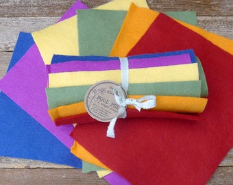 wool felt: 6 sheets of BRIGHT colors