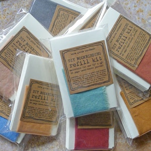 REFILL for Kata Golda DIY Bookbinding Kit: includes choice of plant-dyed organic cotton/hemp