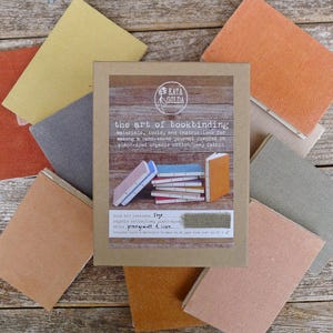 DIY Bookbinding Kit: Learn the Art of Bookbinding with Kata Golda, includes choice of plant-dyed organic cotton/hemp