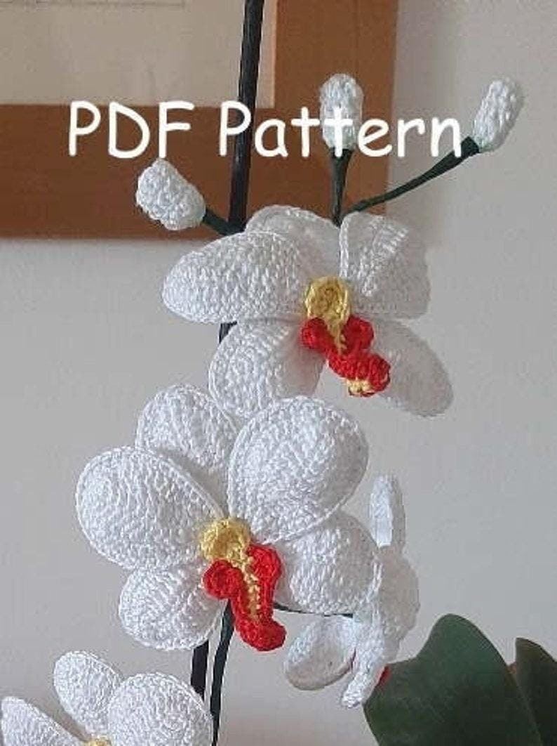 21 Orchid Crochet Patterns to Stitch Elegant Blooms for Home Decor and Gifts 2 Pattern Crochet Handmade