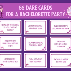 Défis pour la mariée, jeu d'enterrement de vie de jeune fille à imprimer, cartes de défi EVJF, idées de jeux pour la future mariée, activité amusante en soirée entre filles
