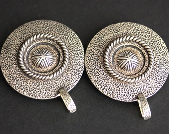 Two (2) Viking Brooches. Silver Apron Pins. Shield Style Turtle Brooch Set. Shoulder Brooches. Norse Jewelry. Historical Reenactment Jewelry